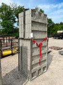 (13) 3' x 8' Leco Aluminum Concrete Forms, 6-12 Hole Pattern in Basket. Located in Eureka, MO..