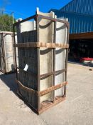 (13) 14" x 86" Wall-Ties Aluminum Smooth Round Columns & (64) 14" x 24" Columns with Basket. Located