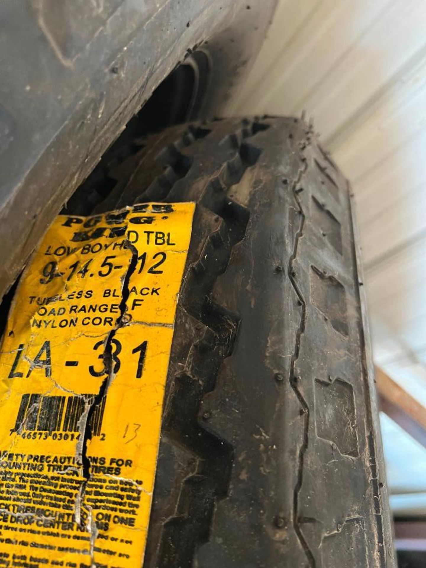 (3) New 9-14.5-12 Power King Lowboy HD Tubeless Tires, Load Range F & (1) Used Tire. Located in Alta - Image 2 of 2