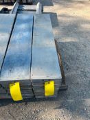 (9) 10" x 4' Wall Ties Aluminum Concrete Forms, 6-12 Hole Pattern. Located in Altamont, IL