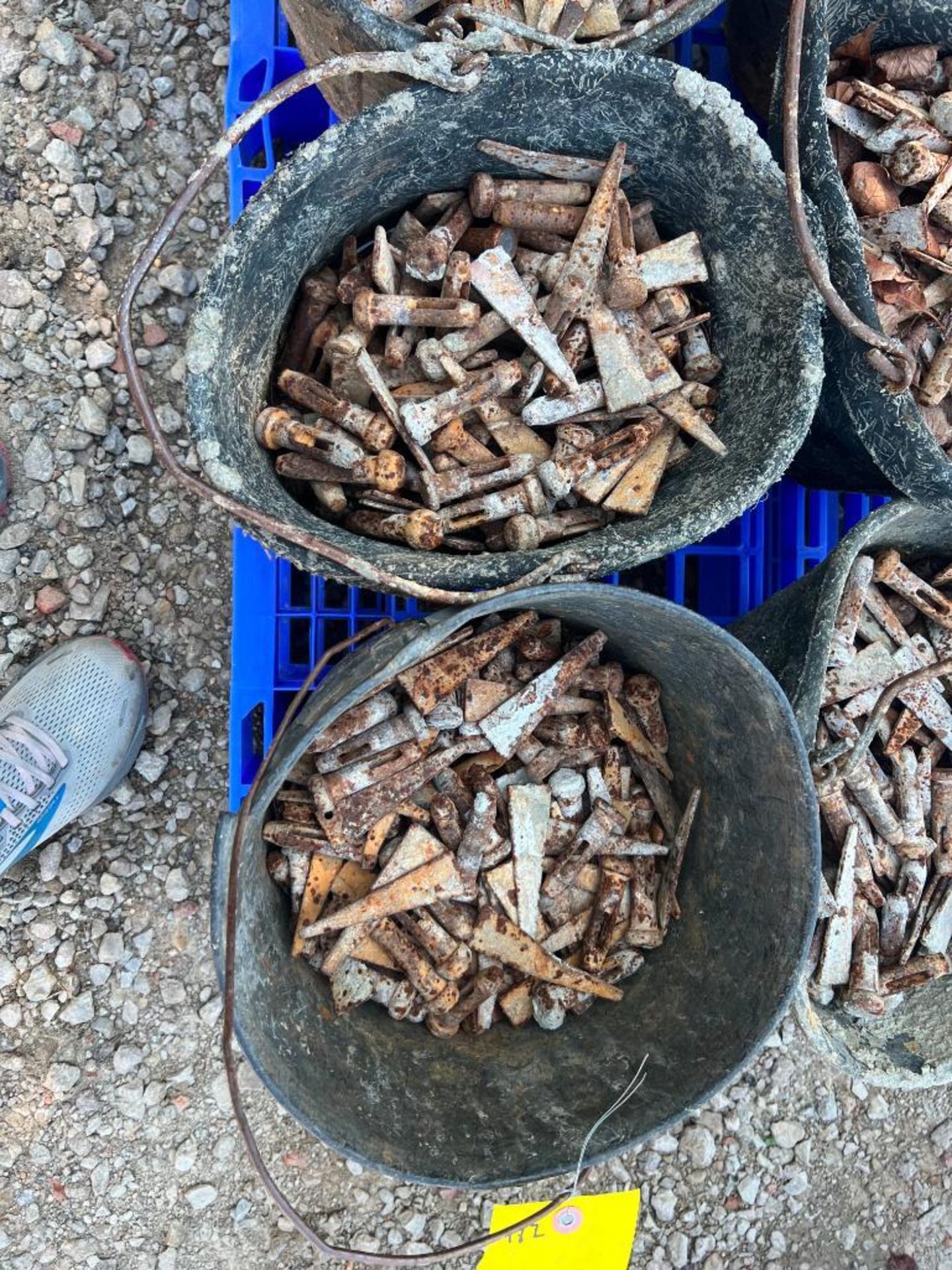 (4) Buckets of Pins & Wedges. Approx 1000 total. Located in Altamont, IL - Image 2 of 3