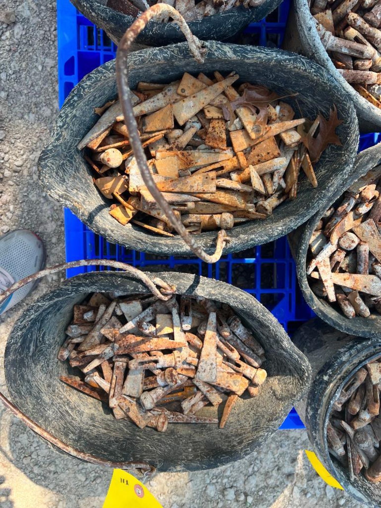 (4) Buckets of Pins & Wedges. Approx 1000 total. Located in Altamont, IL - Image 2 of 3