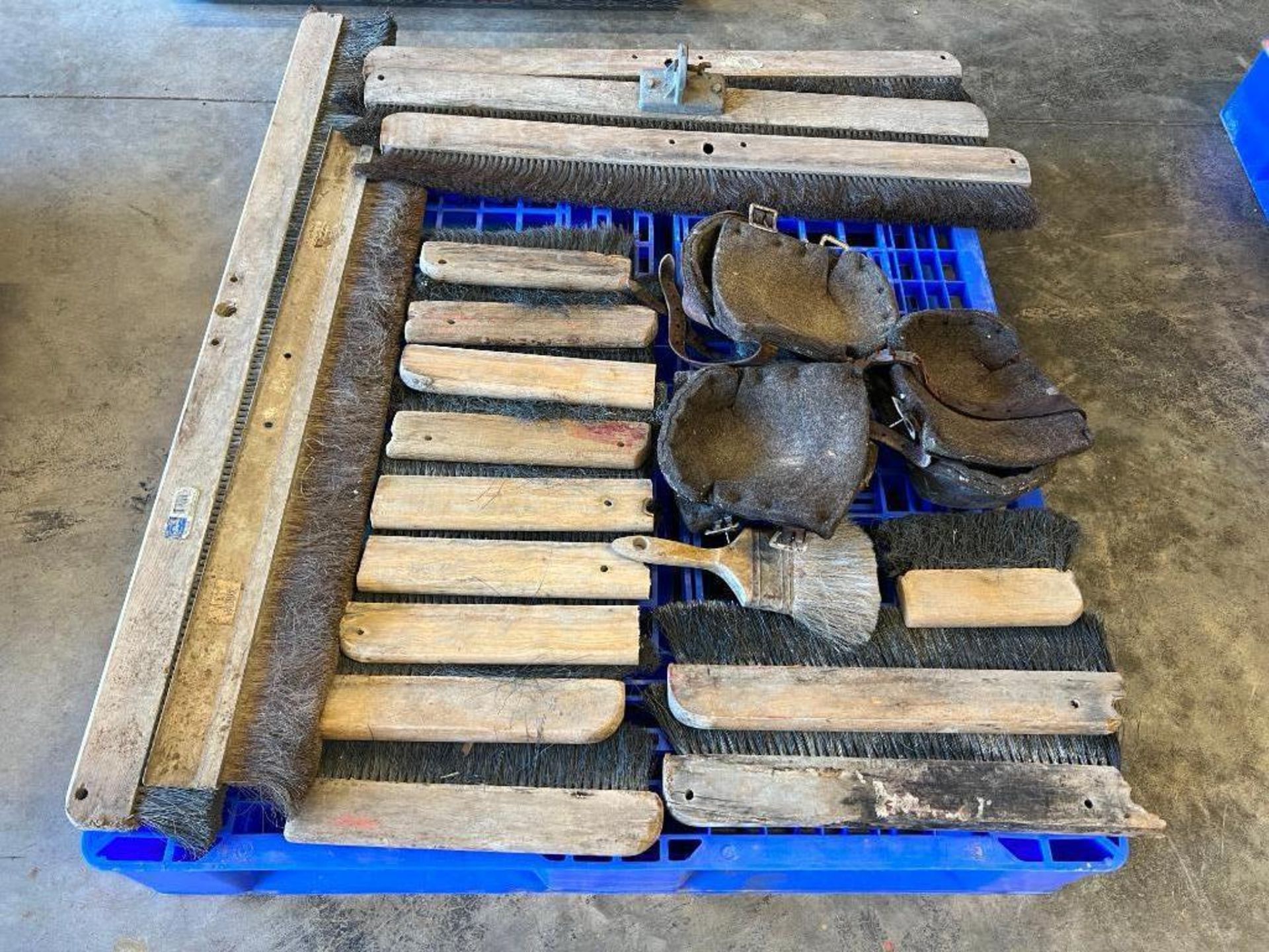 Pallet Concrete Hand Finishing Broom Heads. Located in Altamont, IL