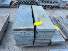 (10) 14" x 4' Wall Ties Aluminum Concrete Forms, 6-12 Hole Pattern. Located in Altamont, IL