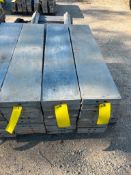 (9) 10" x 4' Wall Ties Aluminum Concrete Forms, 6-12 Hole Pattern. Located in Altamont, IL