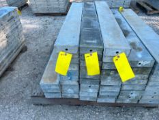 (10) 6" x 4' Wall Ties Aluminum Concrete Forms, 6-12 Hole Pattern. Located in Altamont, IL