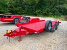 1998 Imperial 16' x 79" Metal Deck Tilt Trailer with Ramps & Spare Tire, VIN #1T9FS162XW0372385, 14,