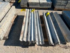 (10) 4' W's Wall Ties Aluminum Concrete Forms, 6-12 Hole Pattern. Located in Altamont, IL
