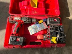 Milwaukee 18 Volt Cordless Drill with charger & extra battery. Located in Altamont, IL