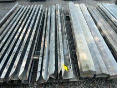 (8) 4" x 6" x 9' ISC Wall-Ties Smooth Aluminum Concrete Forms, 6-12 Hole Pattern. Located in Altamon