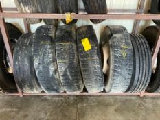 Assorted Size Tires - (4) Used 285/75R24.5, (1 New & 1 Used) 255/70R22.5 With Rim. Located in Altamo