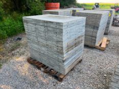 (20) 3' x 4' Smooth Wall-Ties Aluminum Concrete Forms, 6-12 Hole Pattern. Located in Altamont, IL