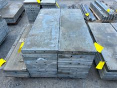 (10) 16" x 4' Wall Ties Aluminum Concrete Forms, 6-12 Hole Pattern. Located in Altamont, IL