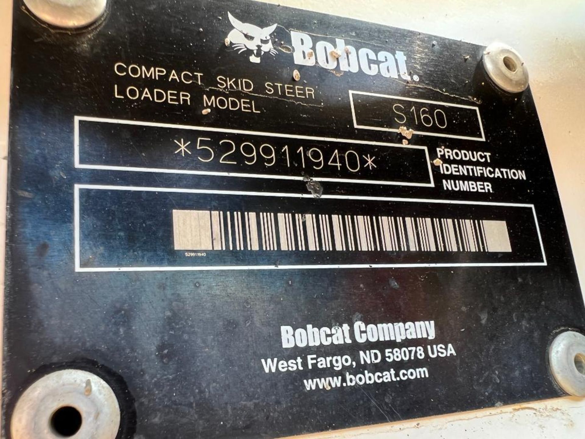 2004 Bobcat S160 Steel Track SkidSteer with Bucket, 1101 Hours, Product ID #529911940, Kubota V2003- - Image 26 of 26