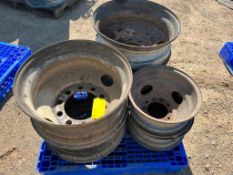 (1) 12-16.5 Bobcat tire with rim and (1) used 215/85/R16 with rim. Located in Altamont, IL