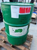 55 Gallon Drum, W.E. Meadows, Resin-Based Water Emulsion Concrete Curing Compound. Located in Altamo