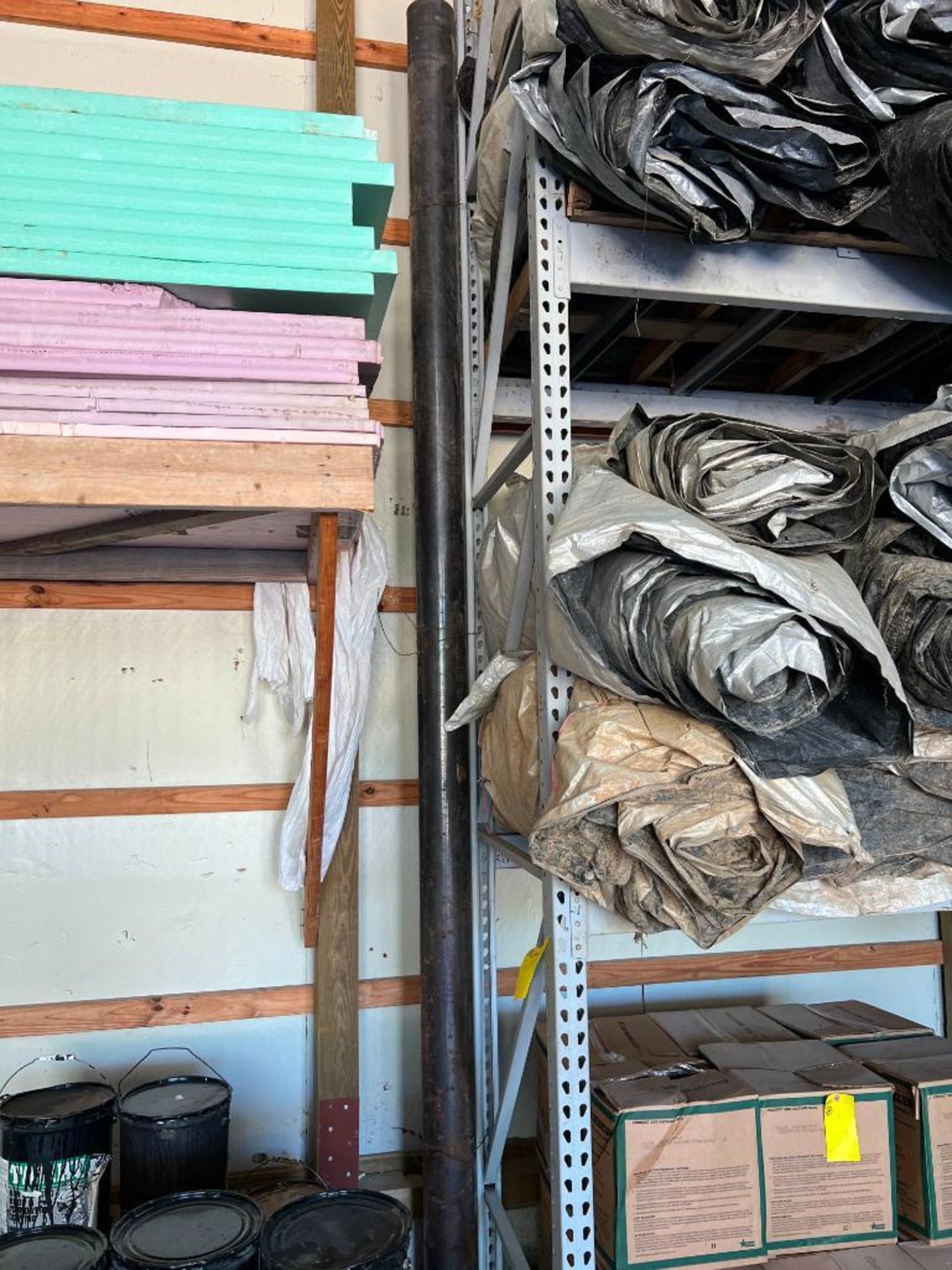 (2) 10' x 4 1/2" Steel Bollards with Plastic Cap & (1) 12' x 6" Steel Bollards. Located in Altamont, - Image 3 of 4