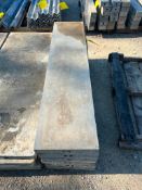(6) 11" x 4' Wall Ties Aluminum Concrete Forms, 6-12 Hole Pattern. Located in Altamont, IL