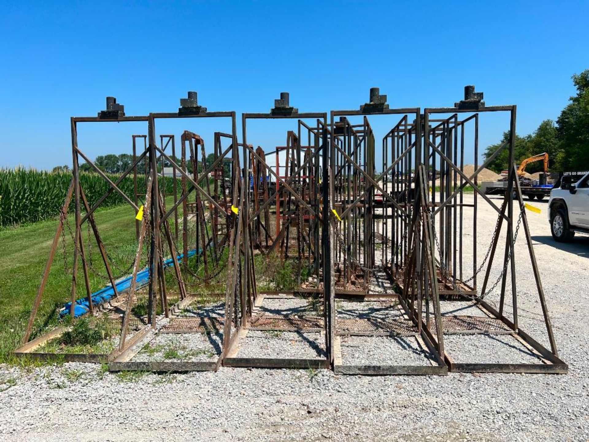 8' x 98" x 37 1/2" Form Basket with Bell . Located in Altamont, IL - Image 2 of 3