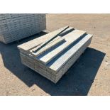 (5) 3' x 6' , (1) 16" x 6', (2) 12" x 6', (1) 6" x 6' & (1) 1" x 6' Wall Ties Smooth Aluminum Concre