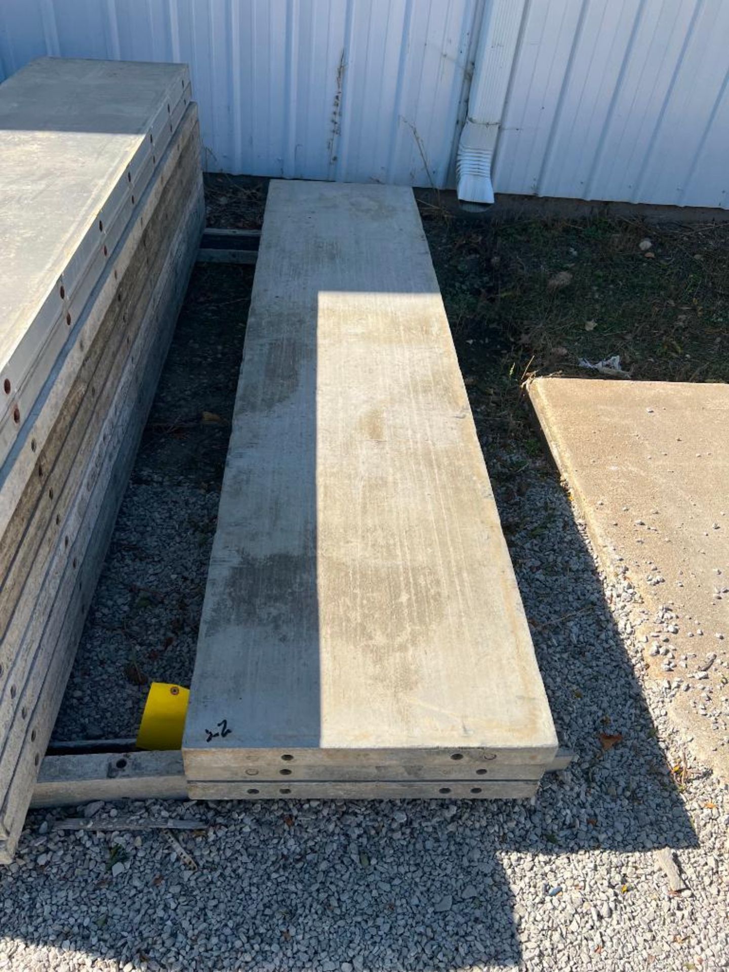(3) 22" x 8' Wall Ties Smooth Aluminum Concrete Forms, 6-12 Hole Pattern. Located in Mt. Pleasant, I