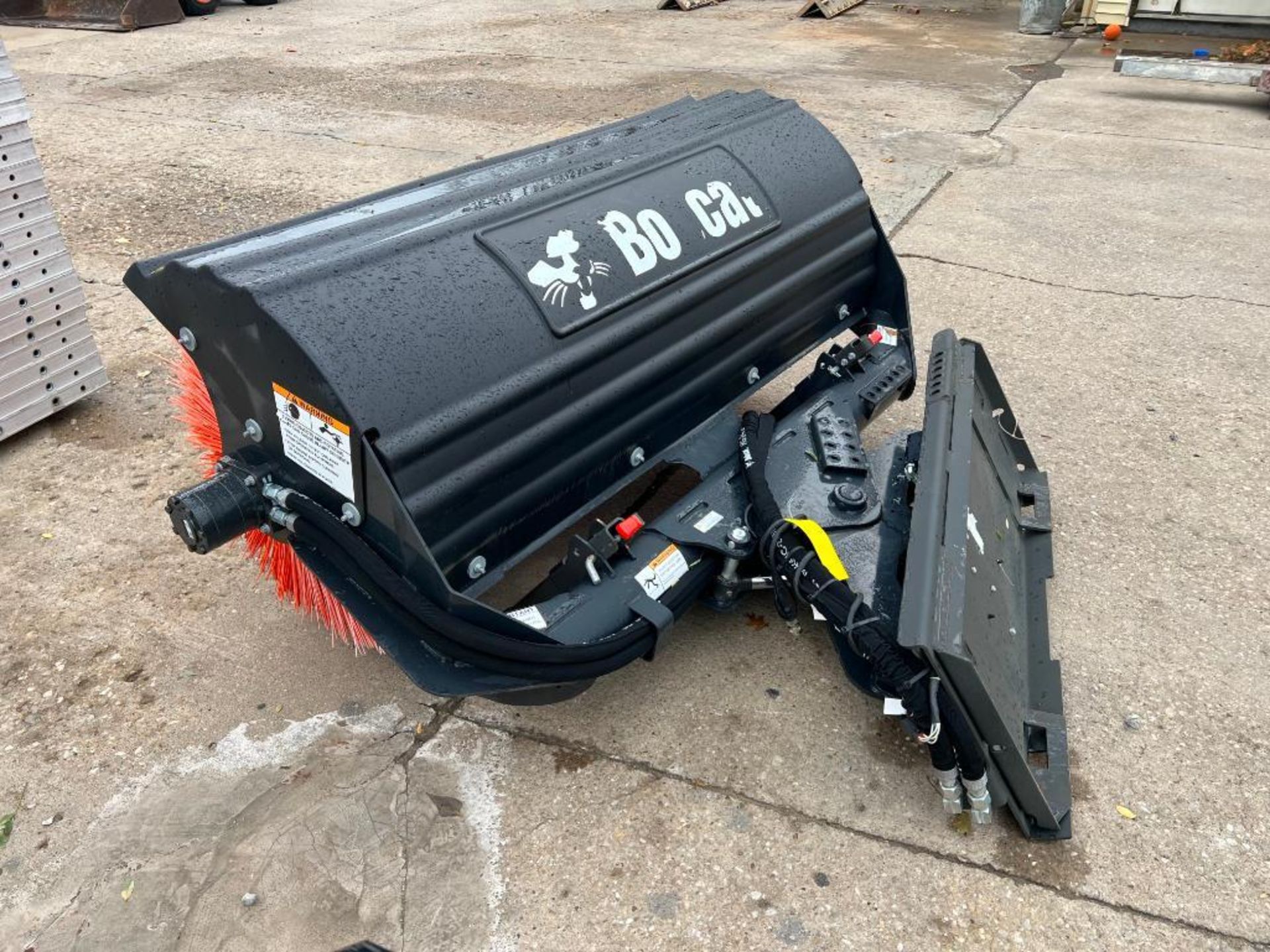 2019 Bobcat Angle Broom Attachment, Model #68, Serial #B4KZ00627, Hydraulically Driven Angle Broom, - Image 3 of 6