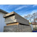 (8) 28" x 8' Wall Ties Smooth Aluminum Concrete Forms, 8" Hole Pattern. Located in Mt. Pleasant, IA