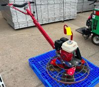 Allen 430 Edger Power Trowel, Serial #30E0408005, Honda GX 160 5.5HP Engine. Located in Mt. Pleasant