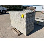 (21) 3' x 6' Wall Ties Vertibrick Aluminum Concrete Forms, 8" hole-pattern. Located in Mt. Pleasant,