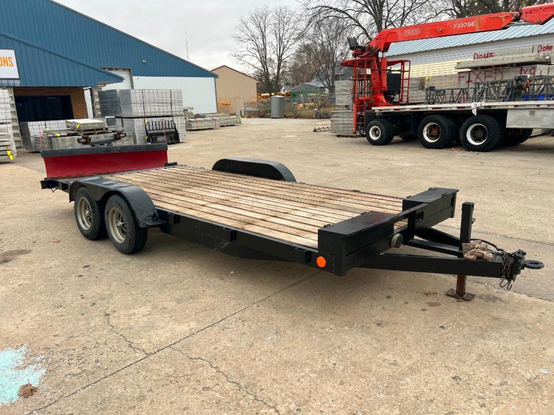 1999 Standard T/T Trailer, Tandem Axle, Registration Only, 18' x 83", Stake Pockets, 2 Toolboxes, Pi