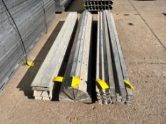 (16) 2" x 9' Wall Ties Smooth Aluminum Concrete Forms, 6-12 Hole Pattern. Located in Mt. Pleasant, I