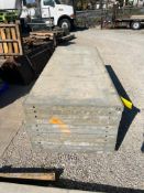 (11) 34" x 8' Wall Ties Smooth Aluminum Concrete Forms, 8" Hole Pattern. Located in Mt. Pleasant, IA