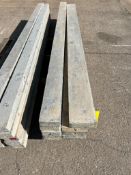 (4) 7" x 9' & (5) 5" x 9' Wall Ties Smooth Aluminum Concrete Forms, 6-12 Hole Pattern. Located in Mt