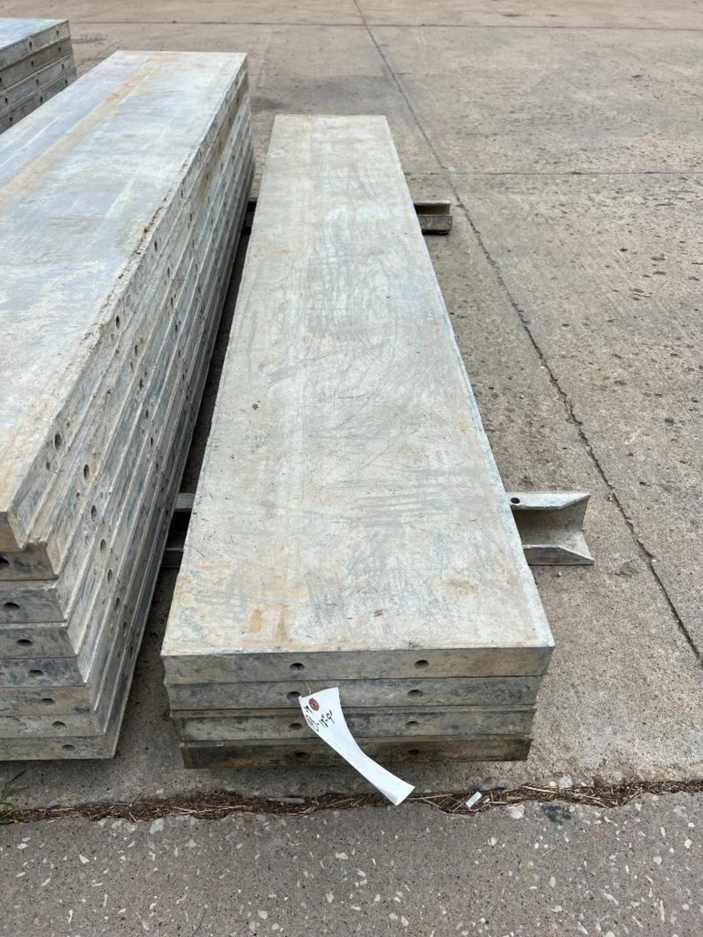 (4) 18" x 9' Symons Aluminum Concrete Forms. 6-12 Hole Pattern. Located in Mt. Pleasant, IA