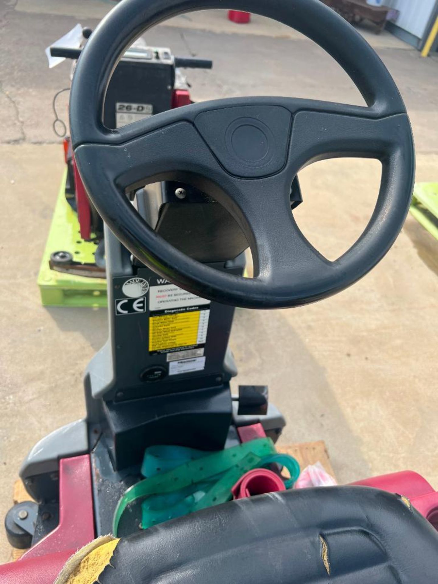 Eride 2832 Rider Floor Scrubber, 8826 Hours, Model ER28D, Serial #13050514, 36 DC Volts. Located in - Image 6 of 15