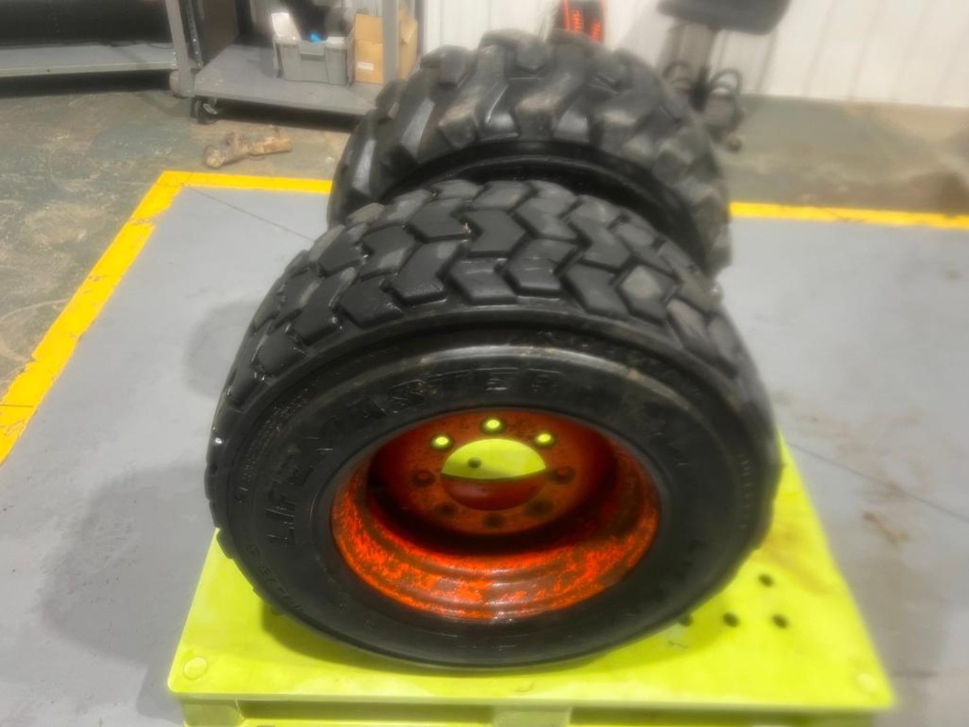 (2) Bobcat Tire and Rim, Hercules Xtra-Wall 12-16.5 Tire. Located in Mt. Pleasant, IA - Image 4 of 14