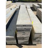 (12) 11" x 8' Wall Ties Smooth Aluminum Concrete Forms, 6-12 Hole Pattern. Located in Mt. Pleasant,
