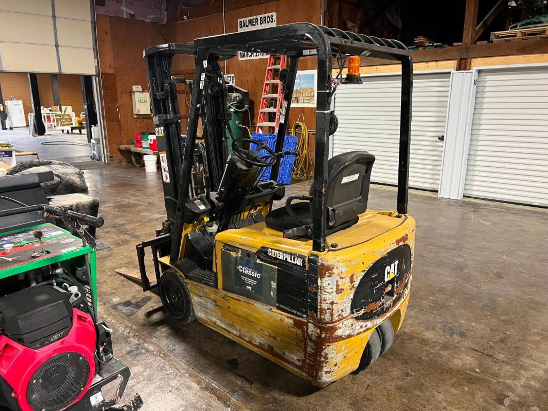 Caterpillar EP16KT Three Wheel Electric Forklift, Hours 3940.7, Serial #ETB4B01714. Located in Mt. P - Image 4 of 9