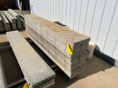 (13) 13" x 8' Wall Ties Smooth Aluminum Concrete Forms, 6-12 Hole Pattern. Located in Mt. Pleasant,