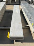 (4) 15" x 8' Wall Ties Smooth Aluminum Concrete Forms, 6-12 Hole Pattern. Located in Mt. Pleasant, I