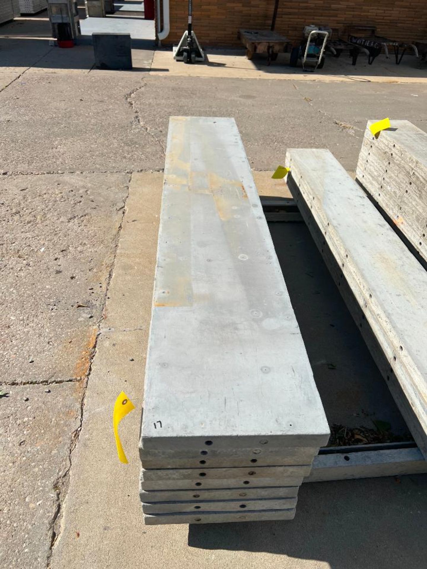 (8) 17" x 8' Wall Ties Smooth Aluminum Concrete Forms, 6-12 Hole Pattern. Located in Mt. Pleasant, I