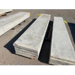 (4) 20" x 9' Wall Ties Smooth Aluminum Concrete Forms, 6-12 Hole Pattern. Located in Mt. Pleasant, I