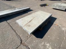 (2) 3' x 6' Western Elite Laydown Smooth Aluminum Concrete Form, 6-12 Triple Punch Hole. with Gasket