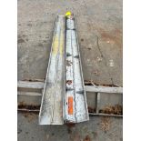 (2) 4" x 4" x 9' Hinged Wall Ties Smooth Aluminum Concrete Forms, 6-12 Hole Pattern. Located in Mt.