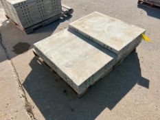 (7) 2' x 3' Western Elite Laydown Smooth Aluminum Concrete Form, 6-12 Triple Punch Hole. Located in