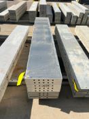 (5) NEW 16" x 8' & (3) Used 16" x 8' Wall Ties Smooth Aluminum Concrete Forms, 6-12 Hole Pattern. Lo