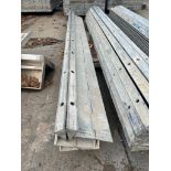(4) 4" x 4" x 9' Hinged Wall Ties Smooth Aluminum Concrete Forms, 6-12 Hole Pattern. Located in Mt.