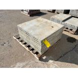 (8) 3' x 3' Western Elite Laydown Smooth Aluminum Concrete Form, 6-12 Triple Punch Hole. Located in