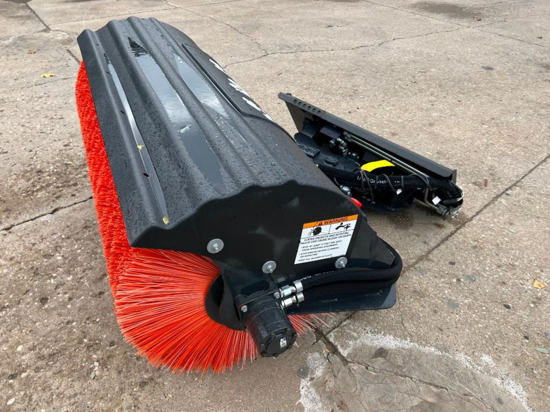 2019 Bobcat Angle Broom Attachment, Model #68, Serial #B4KZ00627, Hydraulically Driven Angle Broom, - Image 4 of 6