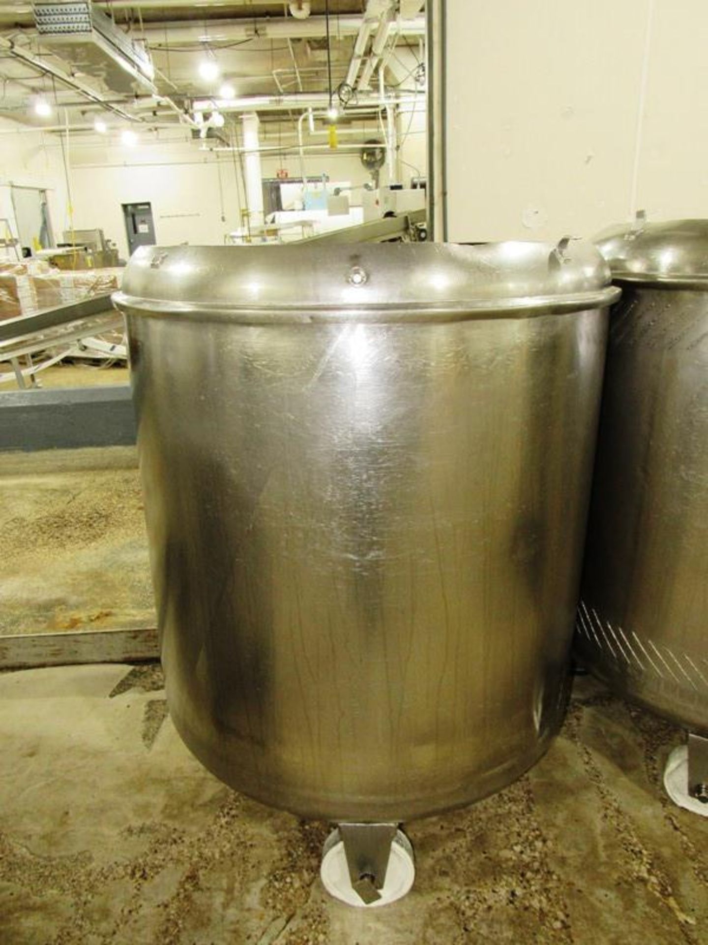 Globus Mdl. HS 3/5 Tumbling System, tumbling bed, (1) 750 liter stainless steel drum with lid, - Image 4 of 6